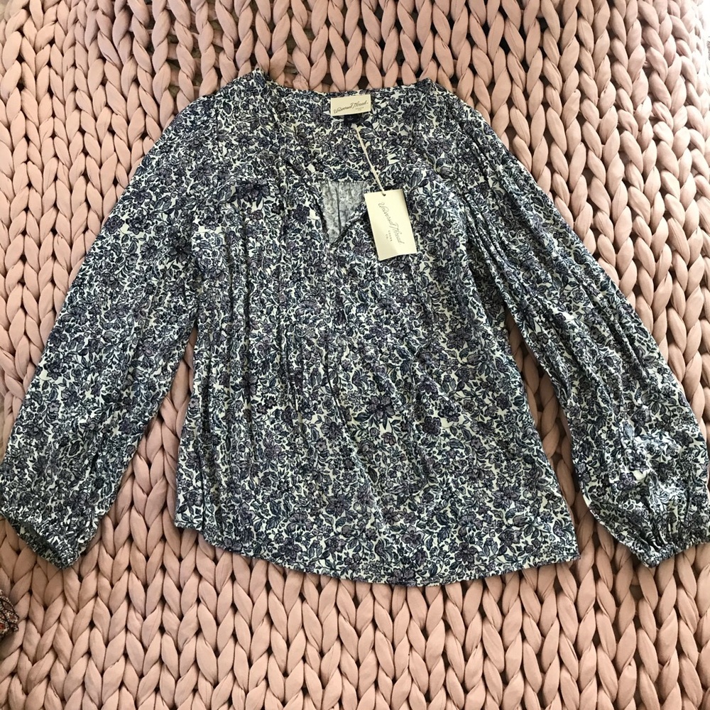 Floral Peasant Top